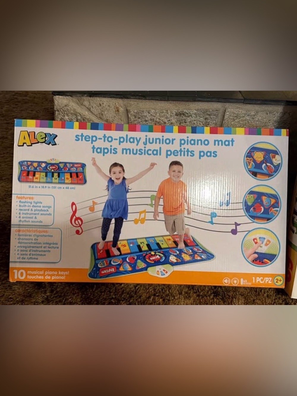 Junior Piano Mat - Colorful Musical Play Mat for Kids